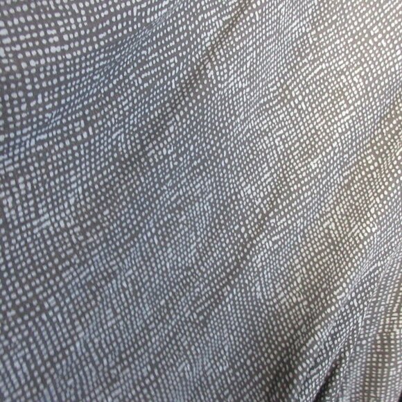 Rag Poets Blouse Women S Gray Bohemian Pleated Button Front Dotted Casual 96 - Picture 7 of 10